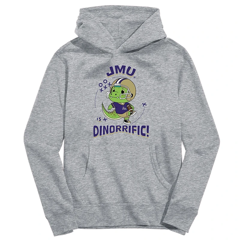 Toddler Vive La Fete Gray James Madison Dukes Dino-Rrific Pullover Hoodie