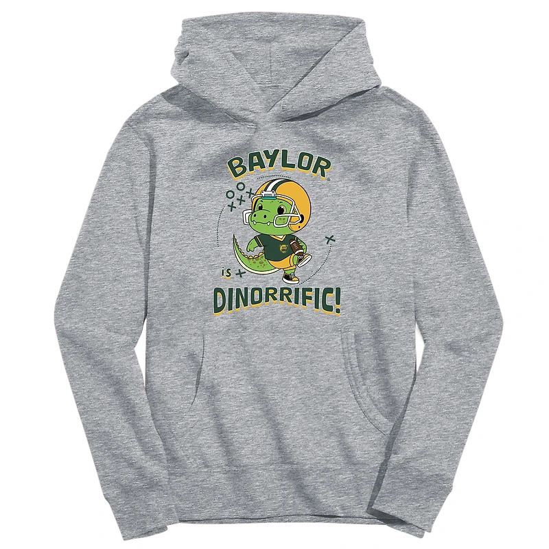 Toddler Vive La Fete Gray Baylor Bears Dino-Rrific Pullover Hoodie