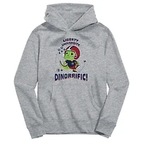 Toddler Vive La Fete Gray Liberty Flames Dino-Rrific Pullover Hoodie