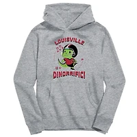 Toddler Vive La Fete Gray Louisville Cardinals Dino-Rrific Pullover Hoodie