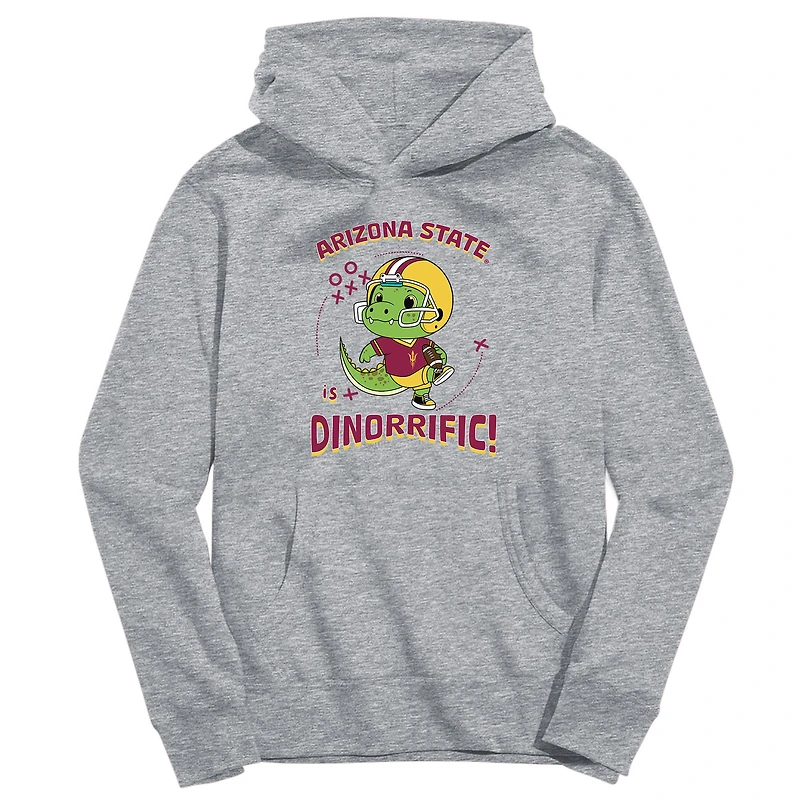 Toddler Vive La Fete Gray Arizona State Sun Devils Dino-Rrific Pullover Hoodie