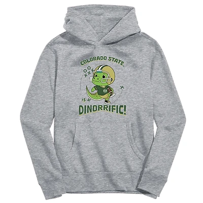 Toddler Vive La Fete Gray Colorado State Rams Dino-Rrific Pullover Hoodie