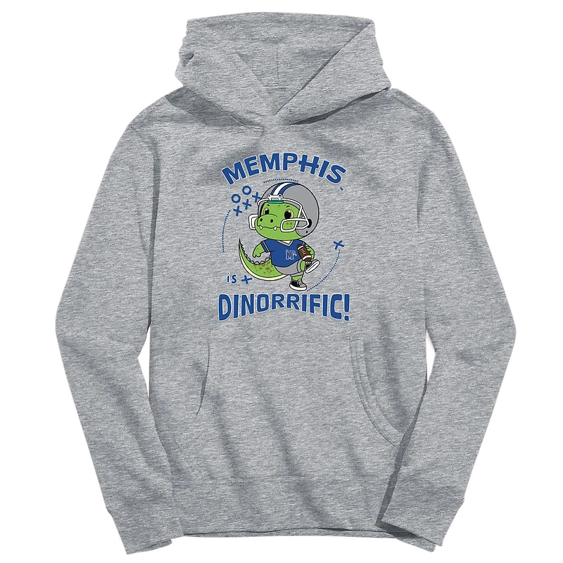 Toddler Vive La Fete Gray Memphis Tigers Dino-Rrific Pullover Hoodie