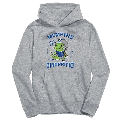 Toddler Vive La Fete Gray Memphis Tigers Dino-Rrific Pullover Hoodie