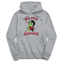Toddler Vive La Fete Gray Ball State Cardinals Dino-Rrific Pullover Hoodie
