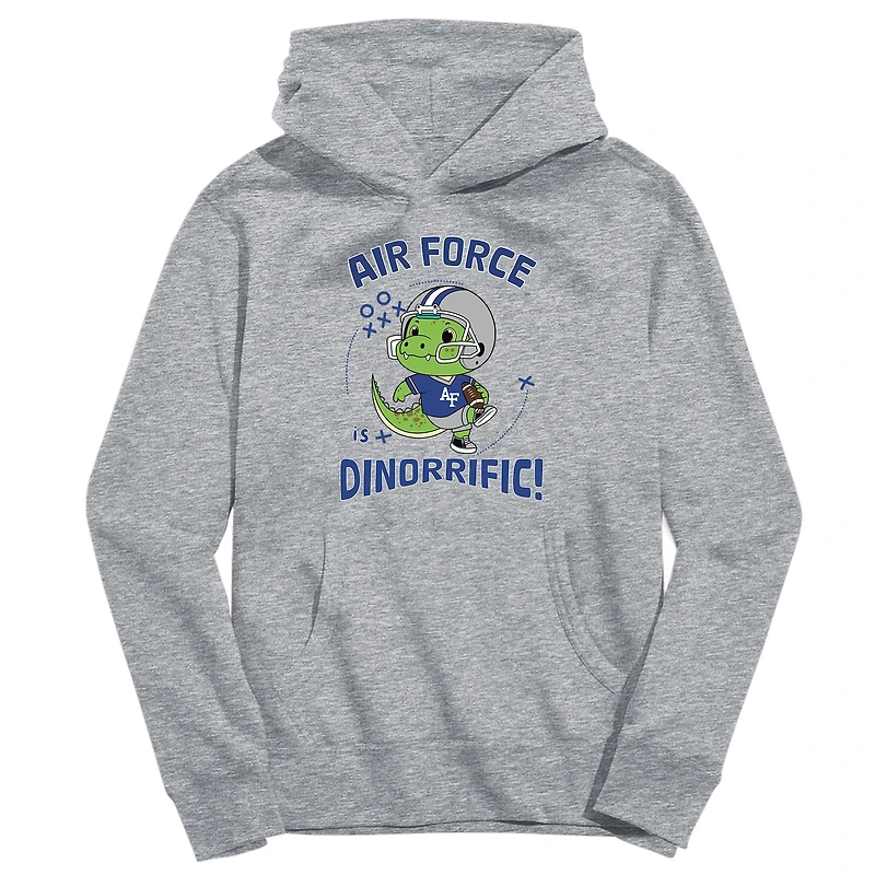 Toddler Vive La Fete Gray Air Force Falcons Dino-Rrific Pullover Hoodie