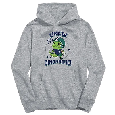 Toddler Vive La Fete Gray UNC Wilmington Seahawks Dino-Rrific Pullover Hoodie