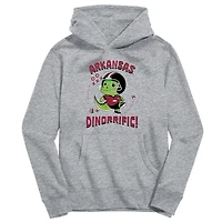 Toddler Vive La Fete Gray Arkansas Razorbacks Dino-Rrific Pullover Hoodie