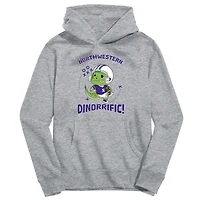 Toddler Vive La Fete Gray Northwestern Wildcats Dino-Rrific Pullover Hoodie