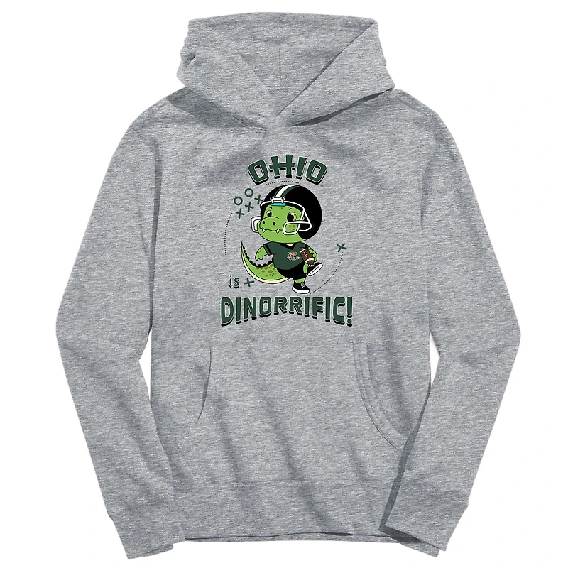 Toddler Vive La Fete Gray Ohio Bobcats Dino-Rrific Pullover Hoodie