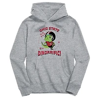 Toddler Vive La Fete Gray Ohio State Buckeyes Dino-Rrific Pullover Hoodie