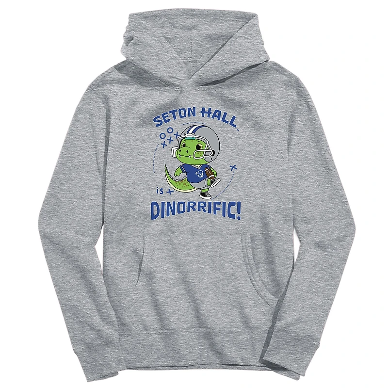 Toddler Vive La Fete Gray Seton Hall Pirates Dino-Rrific Pullover Hoodie