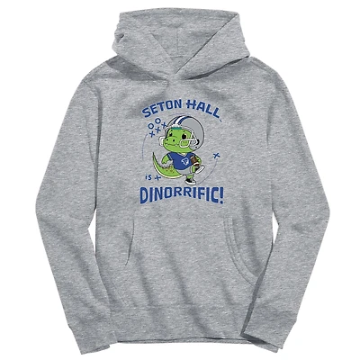 Toddler Vive La Fete Gray Seton Hall Pirates Dino-Rrific Pullover Hoodie