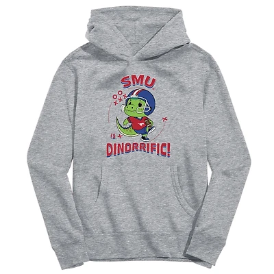 Toddler Vive La Fete Gray SMU Mustangs Dino-Rrific Pullover Hoodie