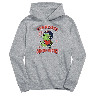 Toddler Vive La Fete Gray Syracuse Orange Dino-Rrific Pullover Hoodie