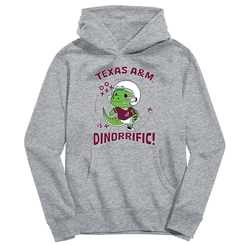 Toddler Vive La Fete Gray Texas A&M Aggies Dino-Rrific Pullover Hoodie