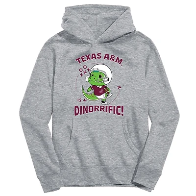 Toddler Vive La Fete Gray Texas A&M Aggies Dino-Rrific Pullover Hoodie
