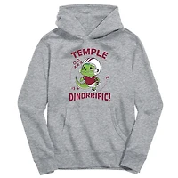 Toddler Vive La Fete Gray Temple Owls Dino-Rrific Pullover Hoodie
