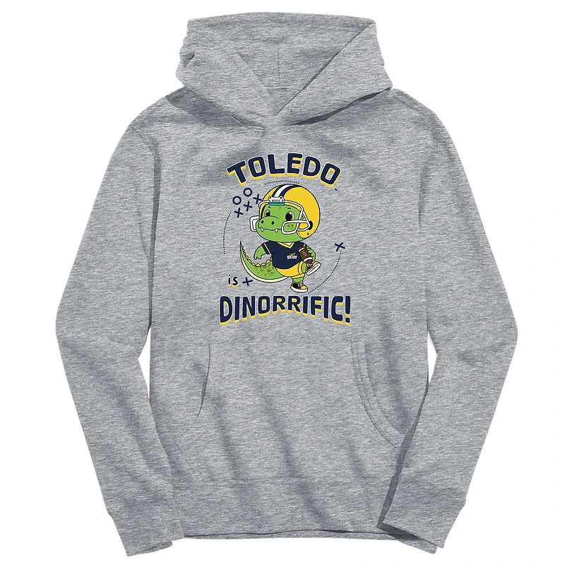 Toddler Vive La Fete Gray Toledo Rockets Dino-Rrific Pullover Hoodie