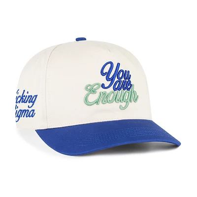 Men's '47 White/Royal Indianapolis Colts Kicking The Stigma “You are Enough” Hitch Adjustable Hat