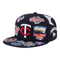 Men's New Era  Navy Minnesota Twins All Over 59FIFTY Fitted Hat