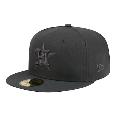 Men's New Era  Charcoal Houston Astros Color Pack 59FIFTY Fitted Hat