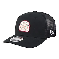 Men's New Era Black Houston Astros Throwback Contest 9SEVENTY Adjustable Trucker Hat