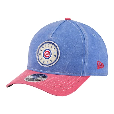 Men's New Era  Royal/Red Chicago Cubs Felt M-Crown 9FORTY Adjustable Hat