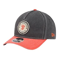 Men's New Era  Black/Orange San Francisco Giants Felt M-Crown 9FORTY Adjustable Hat