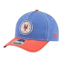 Men's New Era  Royal/Orange New York Mets Felt M-Crown 9FORTY Adjustable Hat