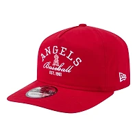 Men's New Era Red Los Angeles Angels Stacked 19TWENTY Adjustable Hat