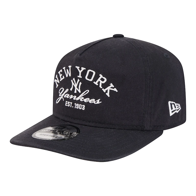 Men's New Era Navy New York Yankees Stacked 19TWENTY Adjustable Hat