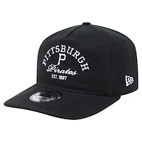 Men's New Era Black Pittsburgh Pirates Stacked 19TWENTY Adjustable Hat