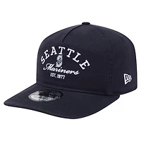 Men's New Era Navy Seattle Mariners Stacked 19TWENTY Adjustable Hat