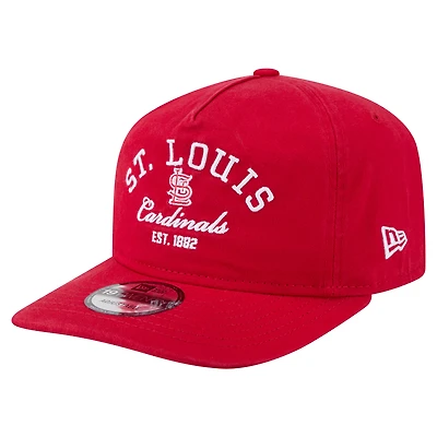 Men's New Era Red St. Louis Cardinals Stacked 19TWENTY Adjustable Hat
