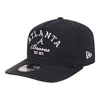 Men's New Era Navy Atlanta Braves Stacked 19TWENTY Adjustable Hat