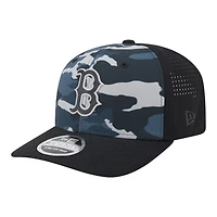 Men's New Era Black Boston Red Sox Tonal Camo 9SEVENTY Stretch-Snap Hat
