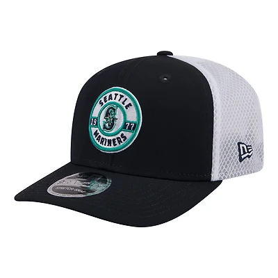 Men's New Era  Navy Seattle Mariners Active 9SEVENTY Adjustable Trucker Hat