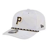 Men's New Era  White Pittsburgh Pirates Camo Rope COOLERA 9SEVENTY Adjustable Hat