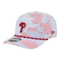 Men's New Era  White Philadelphia Phillies Camo Rope 9SEVENTY Adjustable Hat