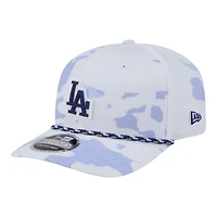 Men's New Era  White Los Angeles Dodgers Camo Rope 9SEVENTY Adjustable Hat