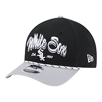 Men's New Era Black/Gray Chicago White Sox Team Loyal 9FORTY M-Crown Adjustable Hat