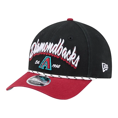 Men's New Era Black/Red Arizona Diamondbacks Team Loyal 9FORTY M-Crown Adjustable Hat