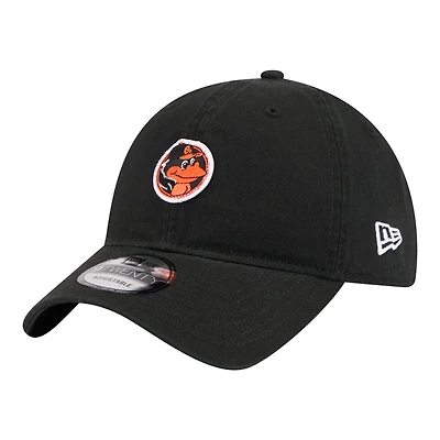 Men's New Era Black Baltimore Orioles Mascot 9TWENTY Adjustable Hat