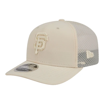 Men's New Era Light Beige San Francisco Giants Color Pack COOLERA 9SEVENTY Trucker Adjustable Hat