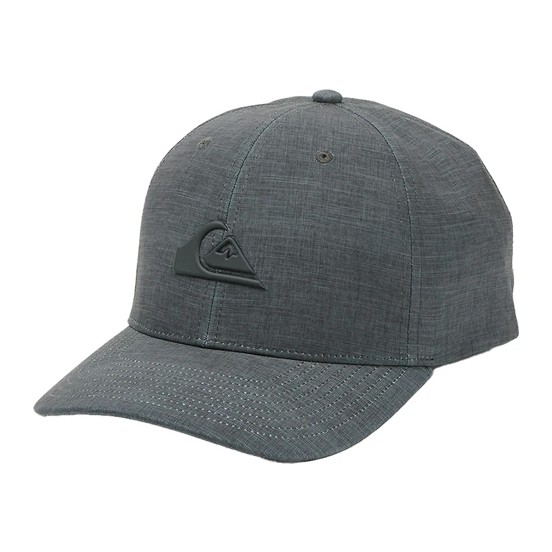 Men's Quiksilver  Heather Charcoal Amped Up Flex Hat