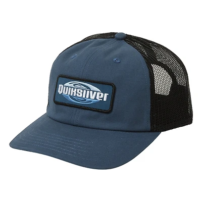 Men's Quiksilver Blue Enzone Adjustable Trucker Hat