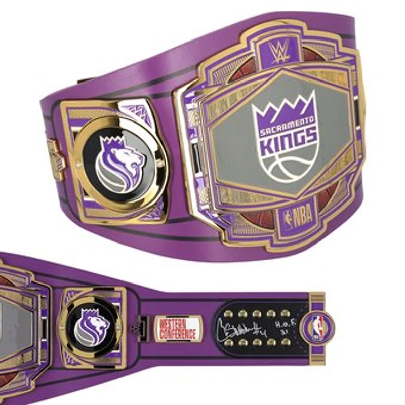 Chris Webber Sacramento Kings Autographed WWE Legacy Title Belt with "HOF 21" Inscription