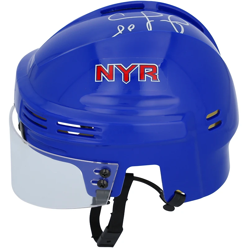 Jaromir Jagr New York Rangers Autographed Blue Mini Helmet