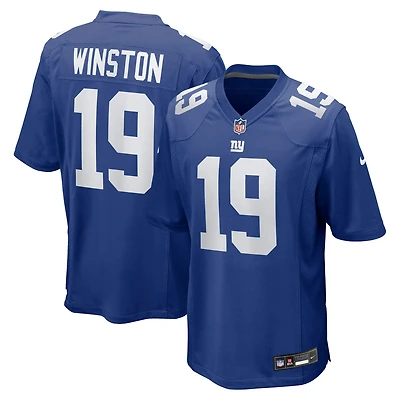 Men's Nike Jameis Winston  Royal New York Giants Team Game Jersey